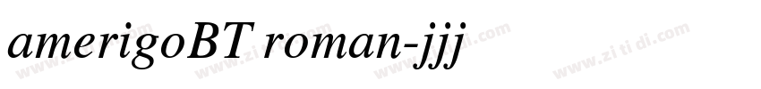 amerigoBT roman字体转换